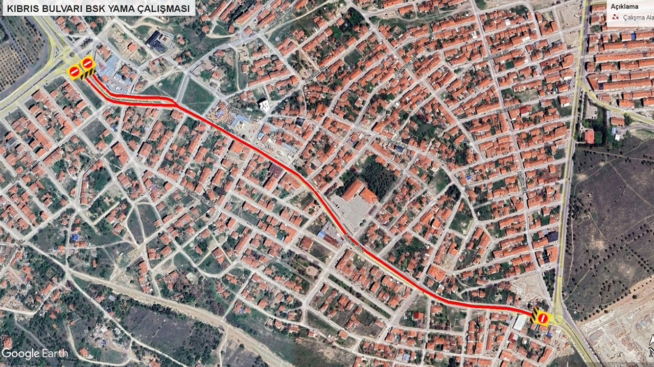 Eski̇şehi̇r Kibris Bulvari Yol Çalişmasi