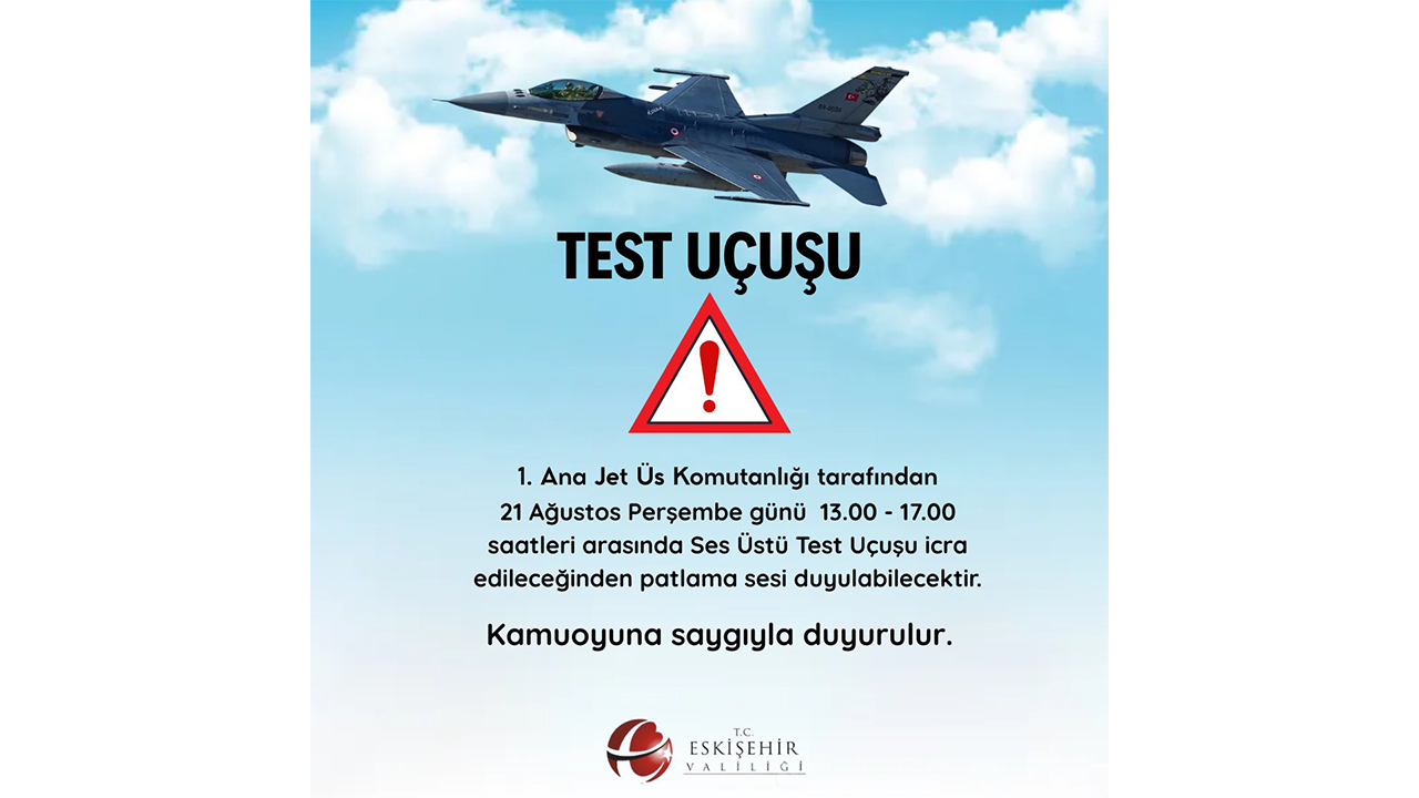Eskişehir Test Uçuşu