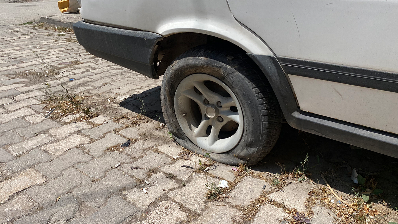 Eskişehirde Terk Edilmiş Araç
