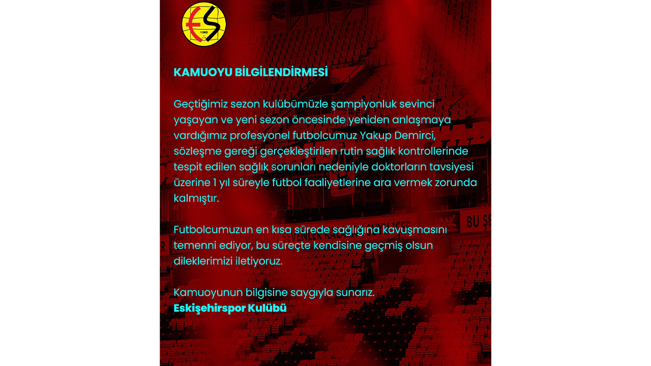 Eskişehirspor Kamuoyu Bilgilendirmesi-1