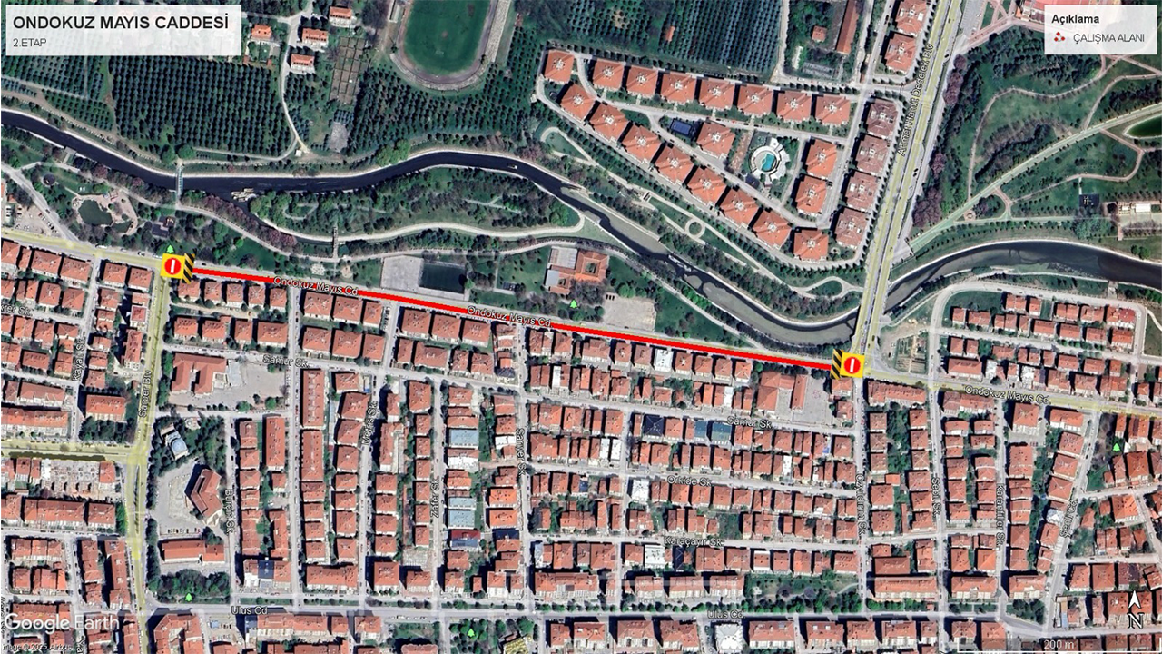 Ondokuz Mayis Caddesi̇ Yol Çalişmasi