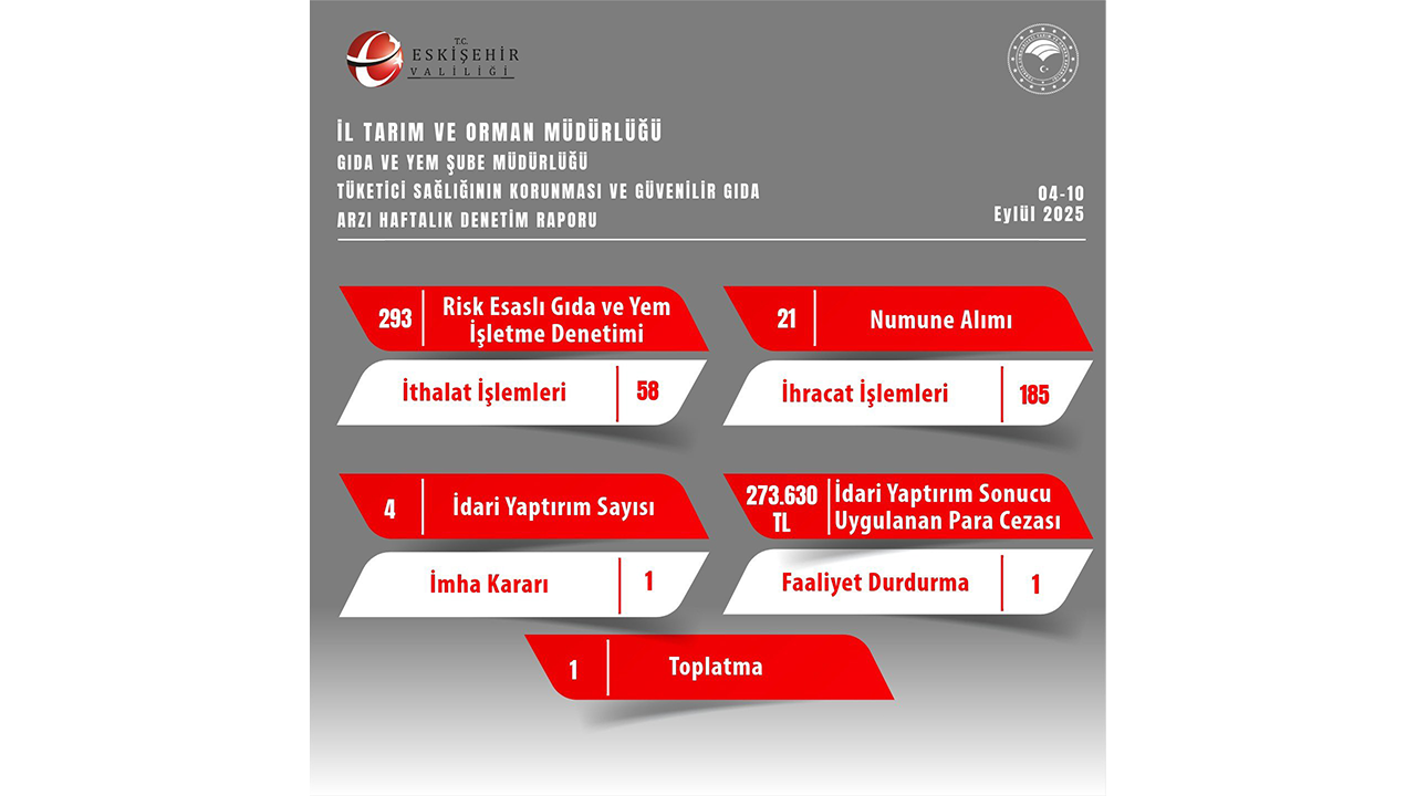 Eskişehir 04 10 Eylül Denetim Raporu