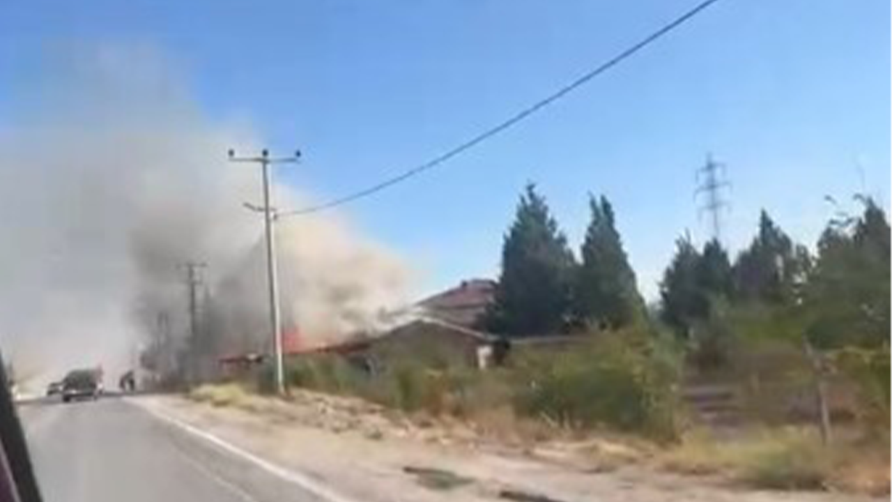 Eskişehir Kereste Fabrikası Yangınından Görüntüler