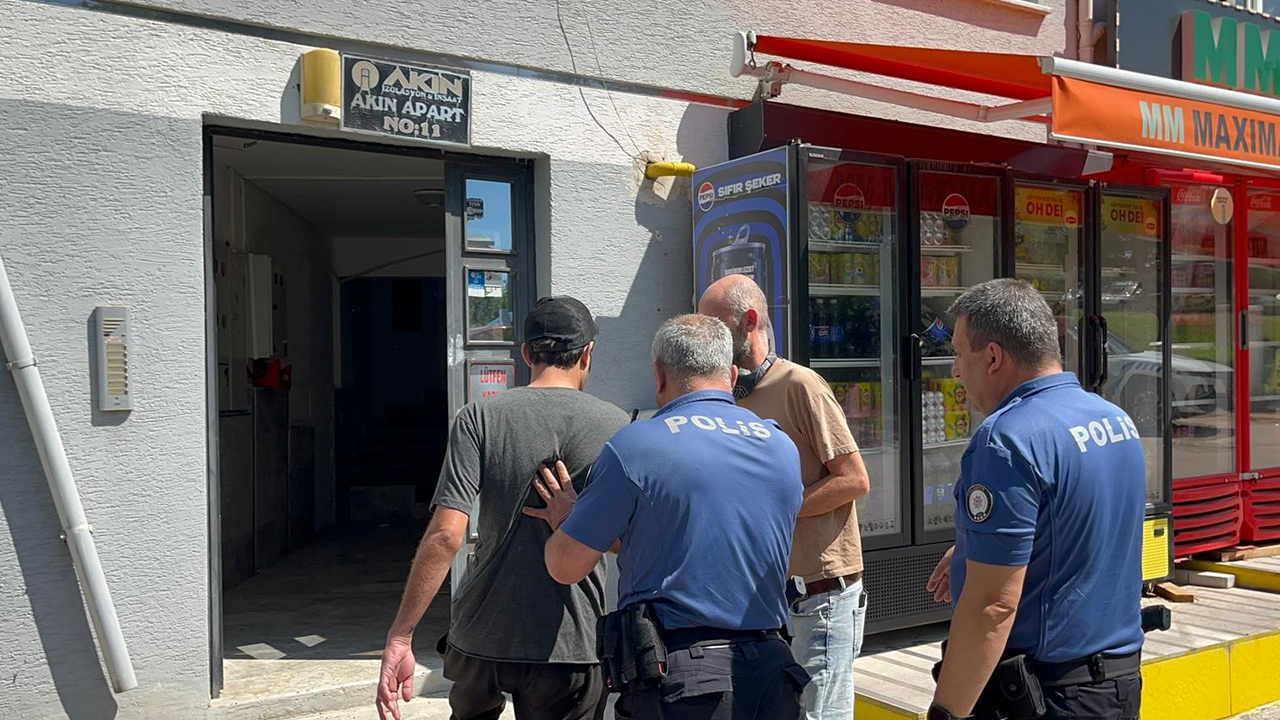 Eskişehir’de Panik Dolu Anlar! İkinci Kattan Aşağı Düştü