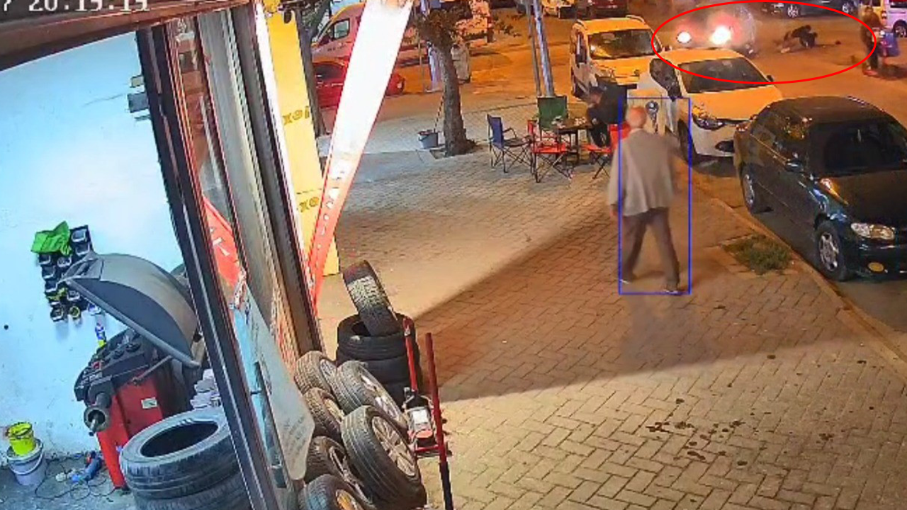 Kaza Anları Güvenlik Kameralarına Yansıdı