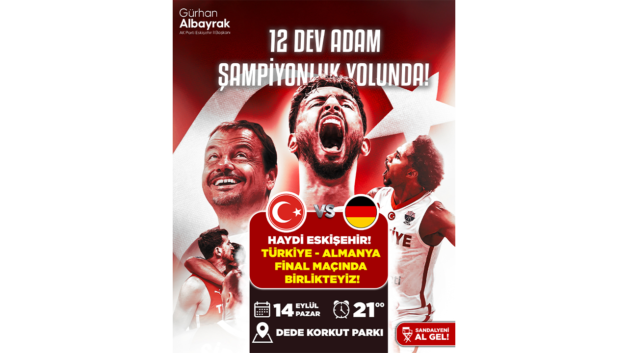 Türkiye Almanya Final Maçı Dede Korkut Parkı'nda Takip Edilecek