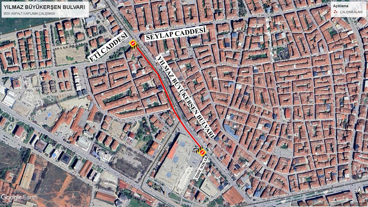 Yılmaz Büyükerşen Bulvarı Yol Çalışması
