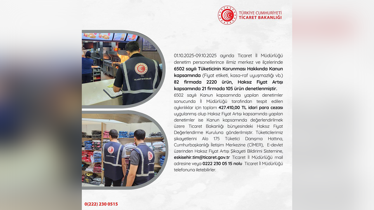 1 9 Eki̇m Deneti̇m Raporu