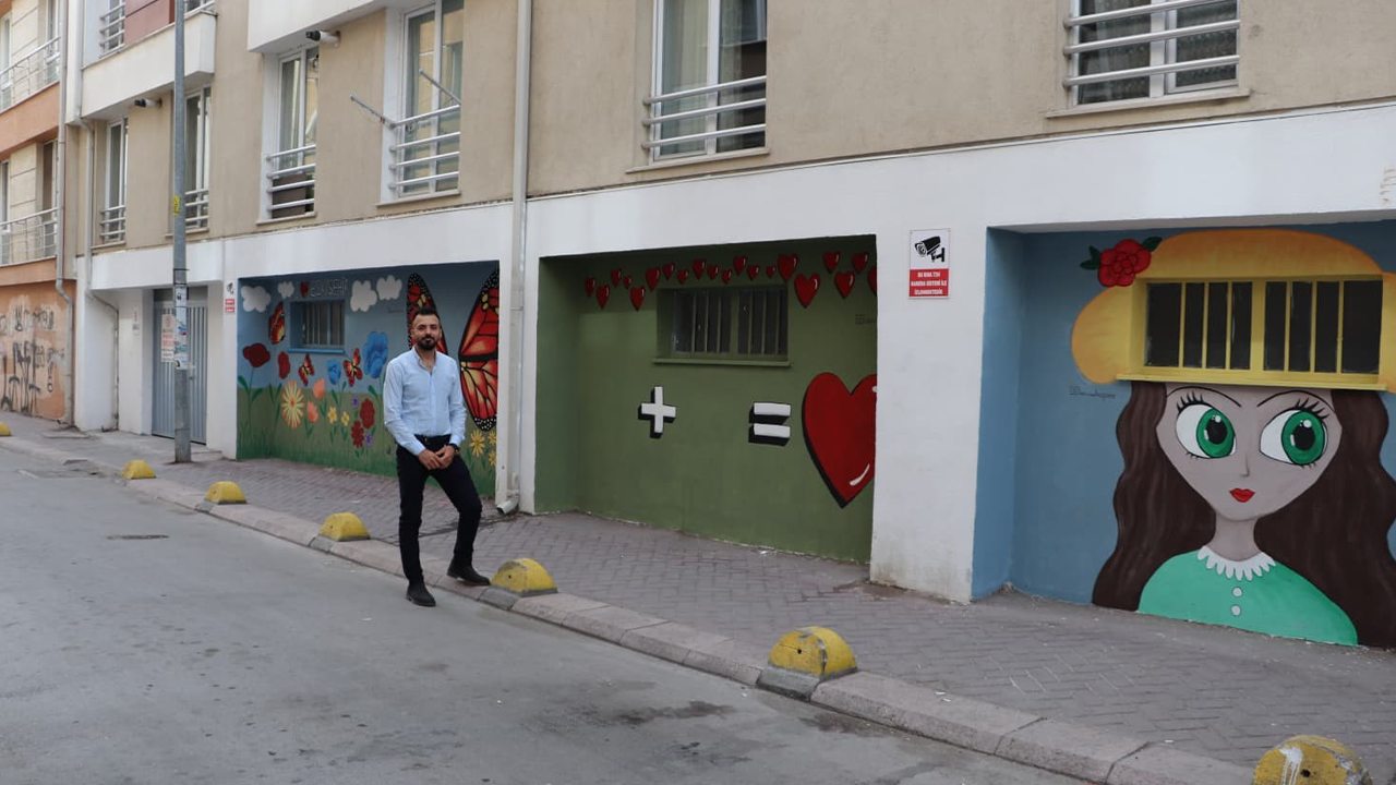 Apartman Duvarı Sanatla Buluştu