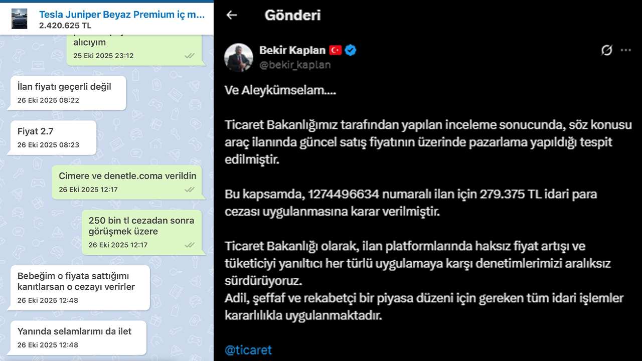 ve aleyküm selam diyerek duyurdu