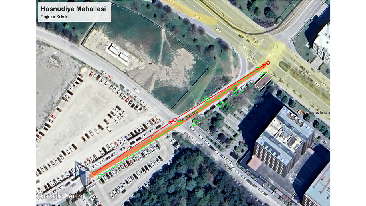 Çalışmaya Ilişkin Harita Paylaşıldı