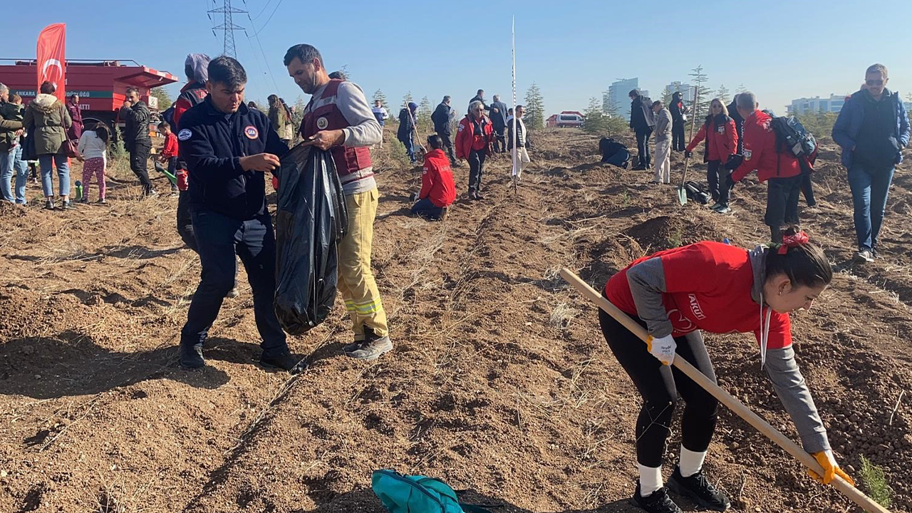 Fidan Dikim Etkinliğine Yoğun Katılım Sağlandı