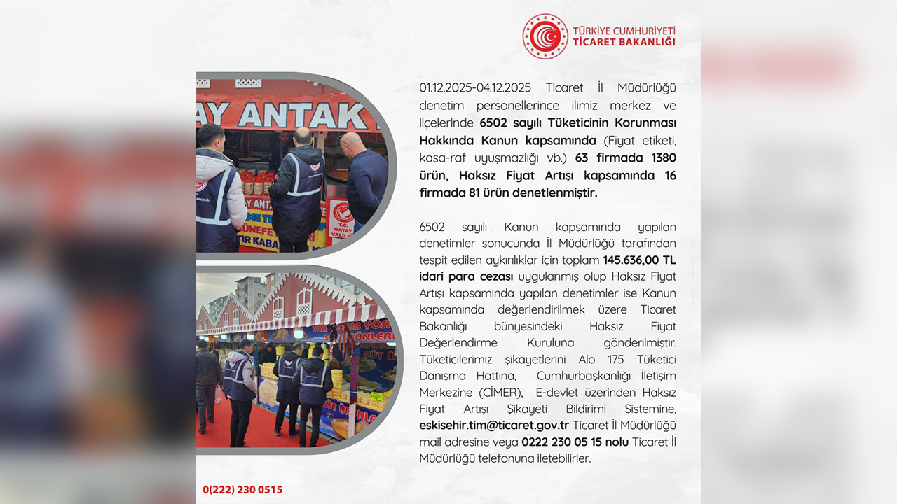 1,4 Aralık Denetim Raporu