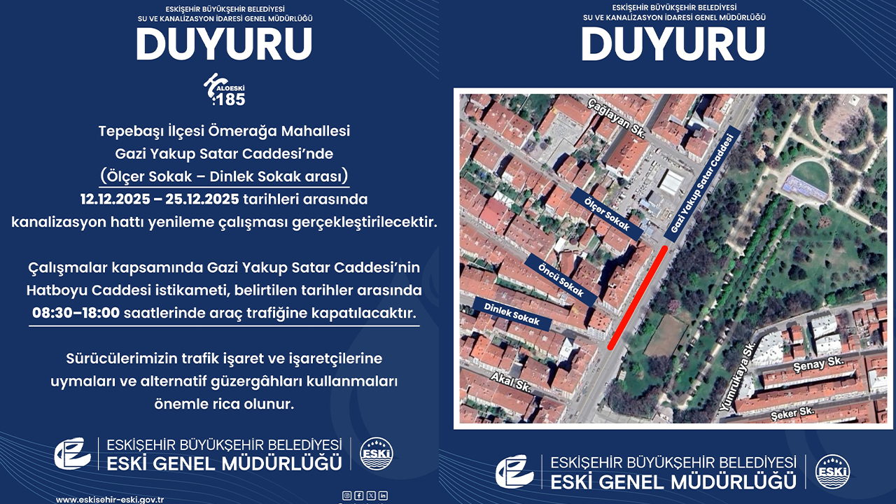 Eski̇'den Önemli Duyuru