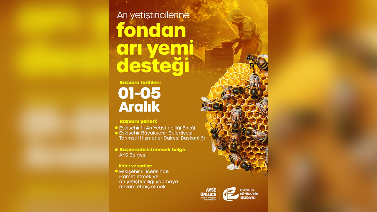 Eskişehir Arı Yemi Desteği