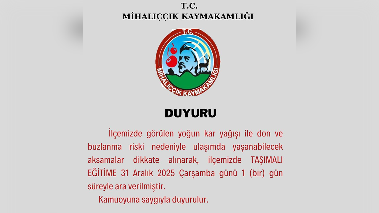 Eskişehir Mihalıççık Kaymakamlığı Açıklaması