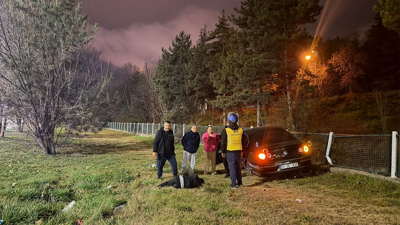 Korkuluklara Çarparak Durabildi