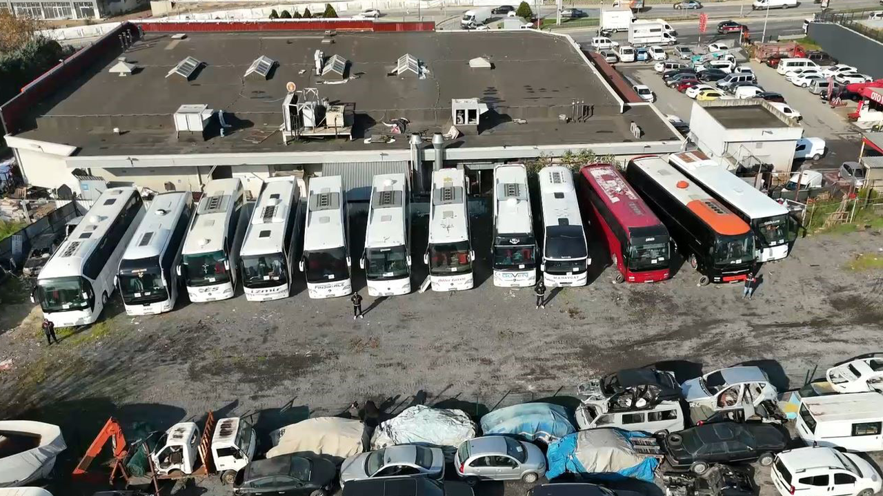 Operasyonda Otobüslere El Konuldu