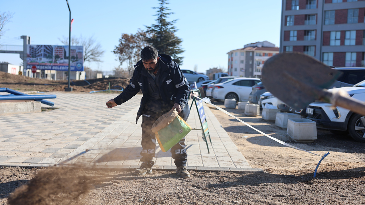 Yeni Park Alanında Çalışmalar Sürüyor