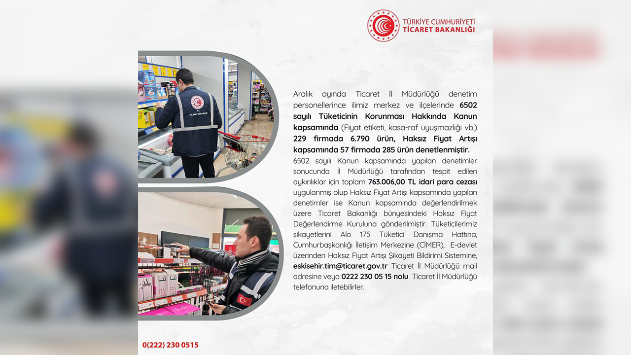 Aralık Ayı Denetim Raporu