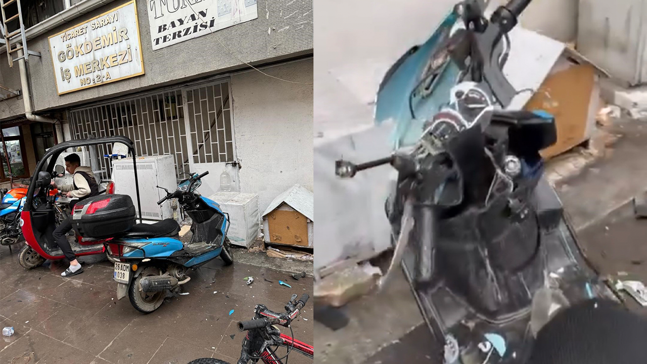 Binadan Kopan Parçalar Tehlike Saçtı