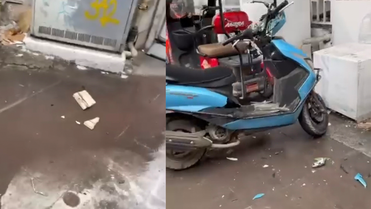 Düşen Parçalar Motosiklete Hasar Verdi