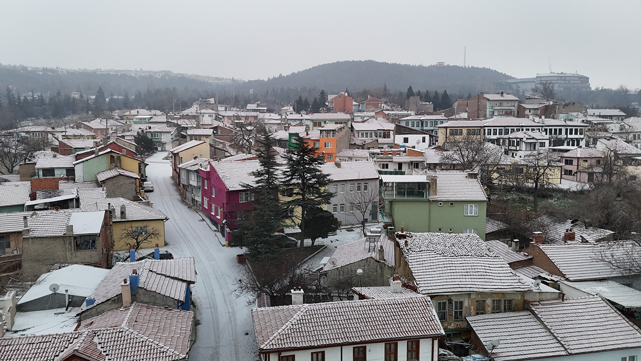 Karla Kaplanan Odunpazarı Bölgesi Görsel Şölen Sundu