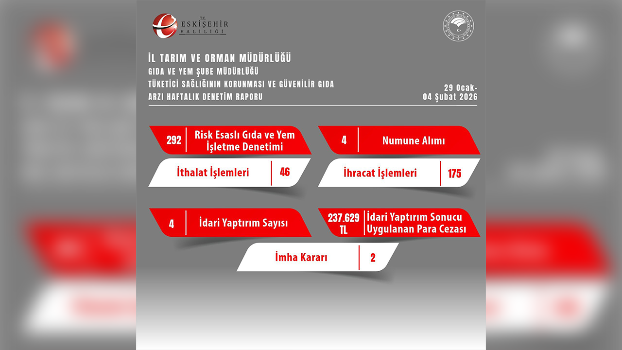 29 Ocak, 4 Şubat Denetim Raporu