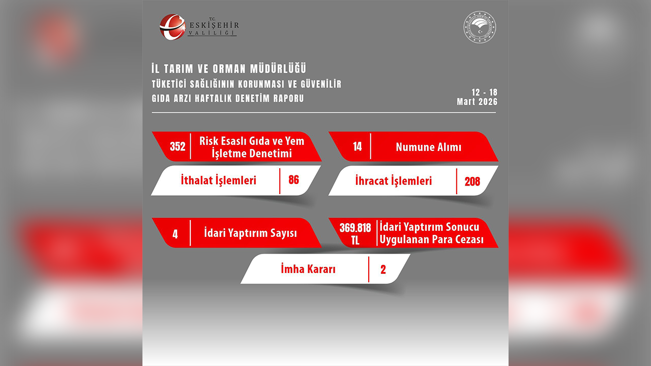 12, 18 Mart Denetim Raporu