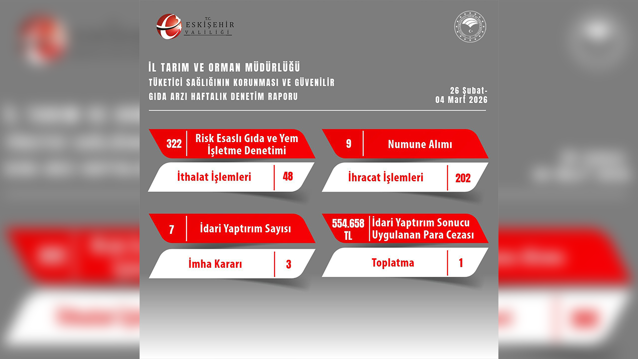 26 Şubat, 4 Mart Denetim Raporu