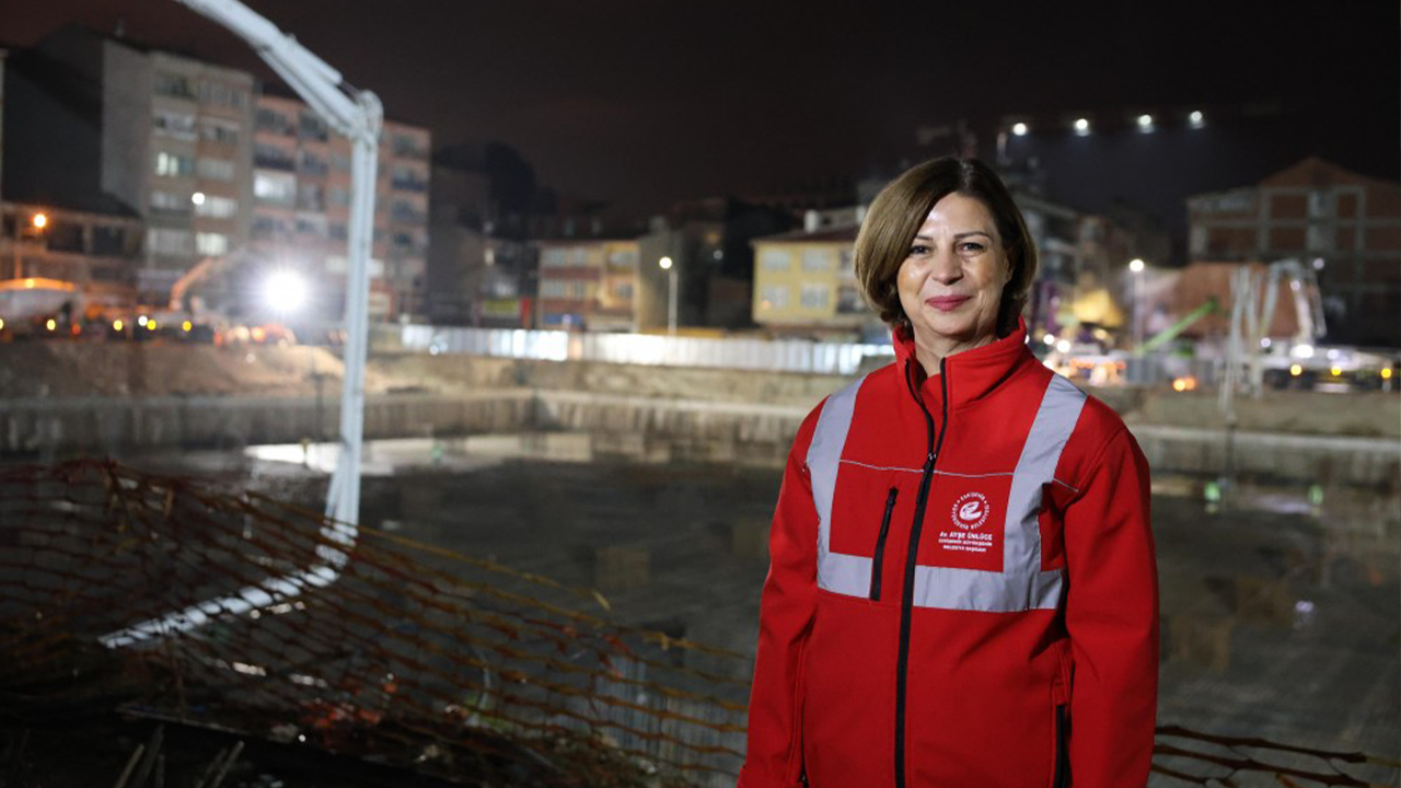 Başkan Ünlüce Beton Döküm Çalışmasını Yerinde Takip Etti