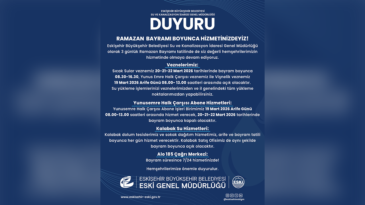 Eskişehir Eski Bayram Duyurusu