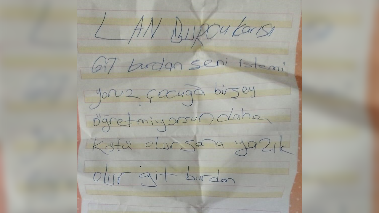 Okula Bırakılan Tehdit Içerikli Not