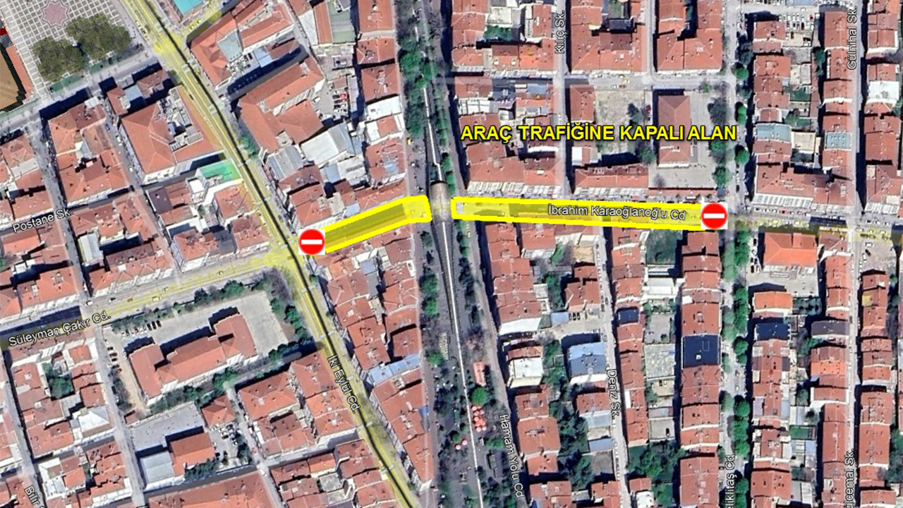 Araç Trafiğine Kapalı Alan