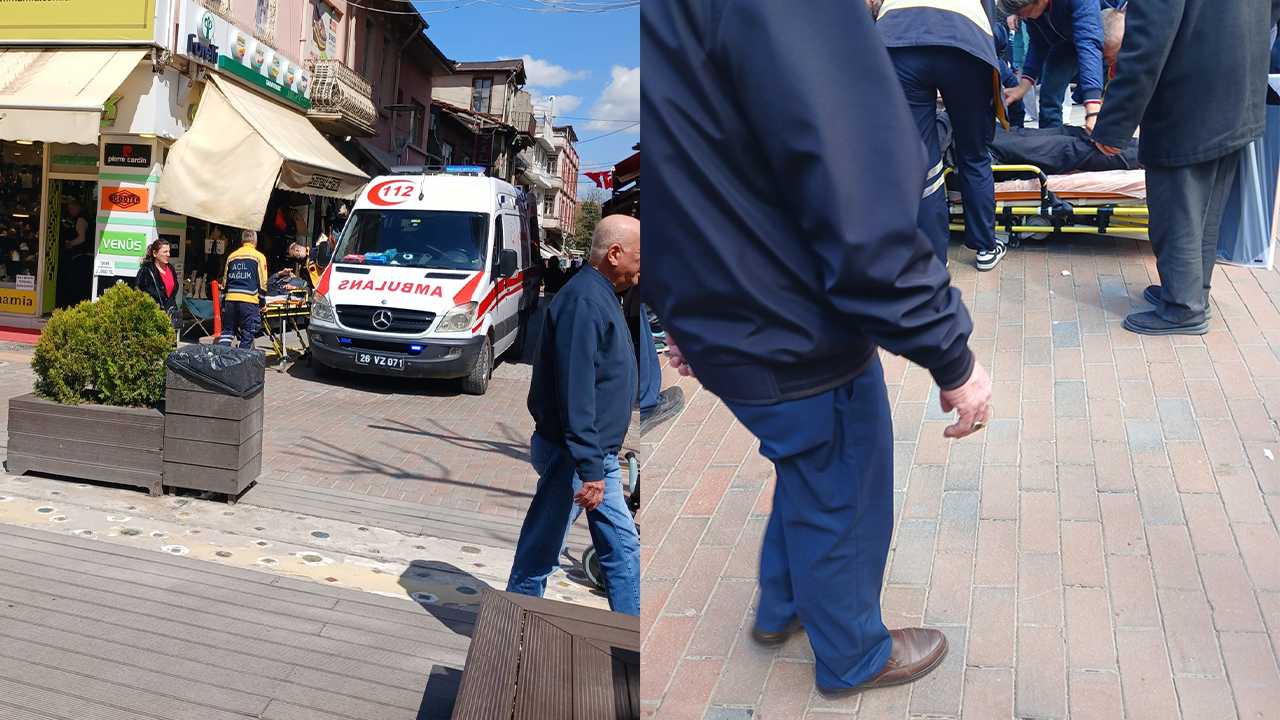 Başını Yere Çarpan Şahsa Sağlık Ekipleri Müdahale Etti