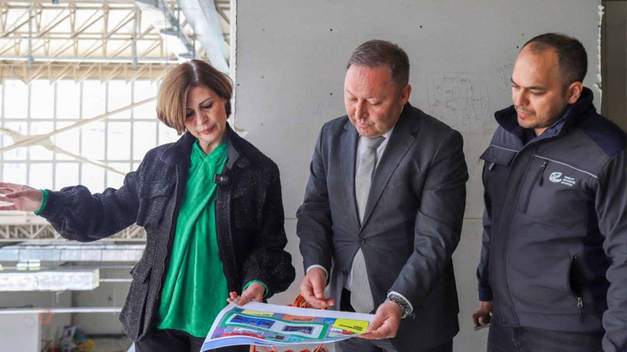 Başkan Ünlüce Spor Kampüsü'nde Incelemelerde Bulundu