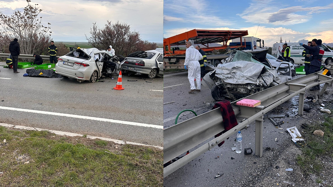 Eskişehir-Ankara Yolunda Feci Kaza! 4 Kişi Hayatını Kaybetti