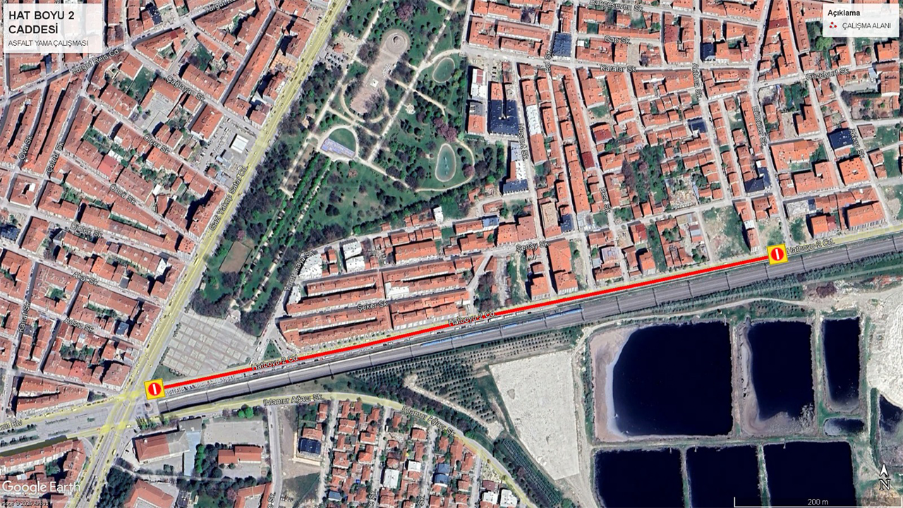 Hat Boyu 2 Caddesi Yol Çalışması