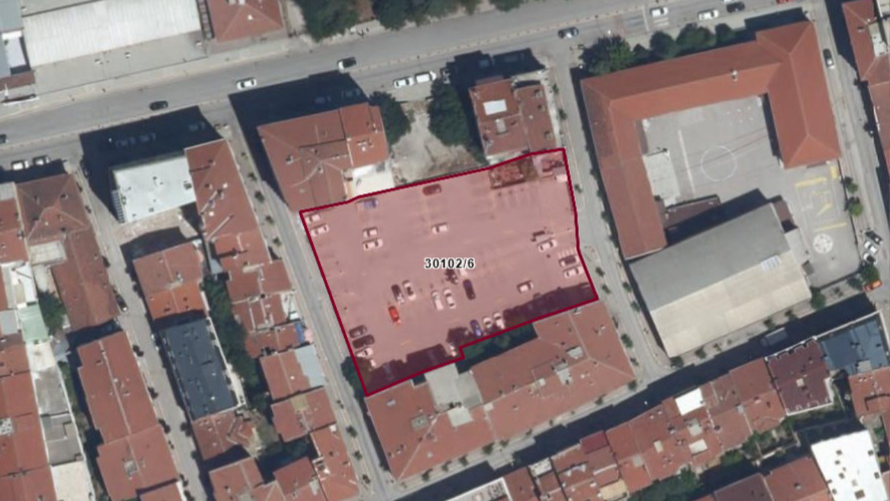 Katlı Otopark Yapılacak Alanın Uydu Görüntüsü