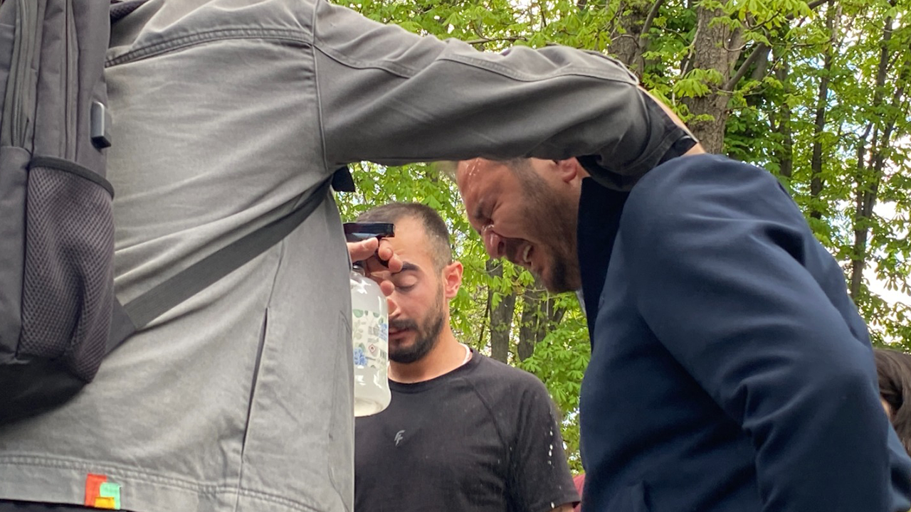 Madencilere Biber Gazıyla Müdahale Edildi