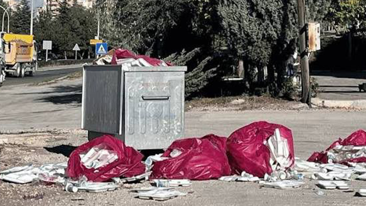 Toplanmayan Çöpler Etrafa Saçıldı