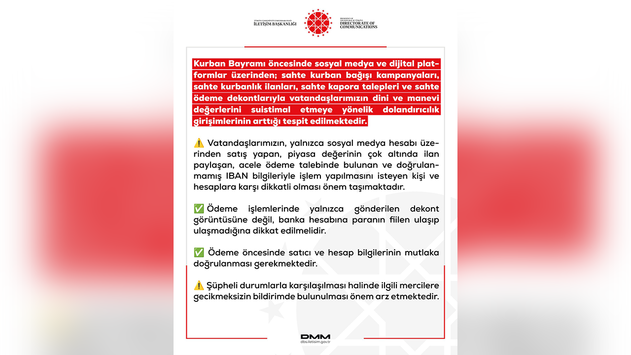 Dmm'den Dolandiricilik Uyarisi