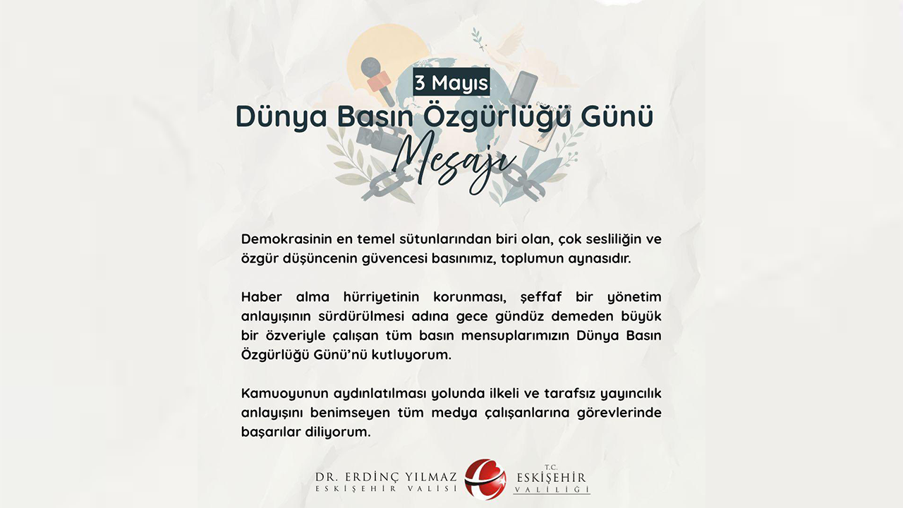 Dünya Basın Özgürlüğü Mesajı