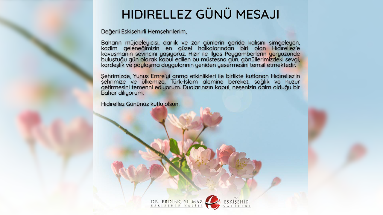 Hıdırellez Günü Mesajı