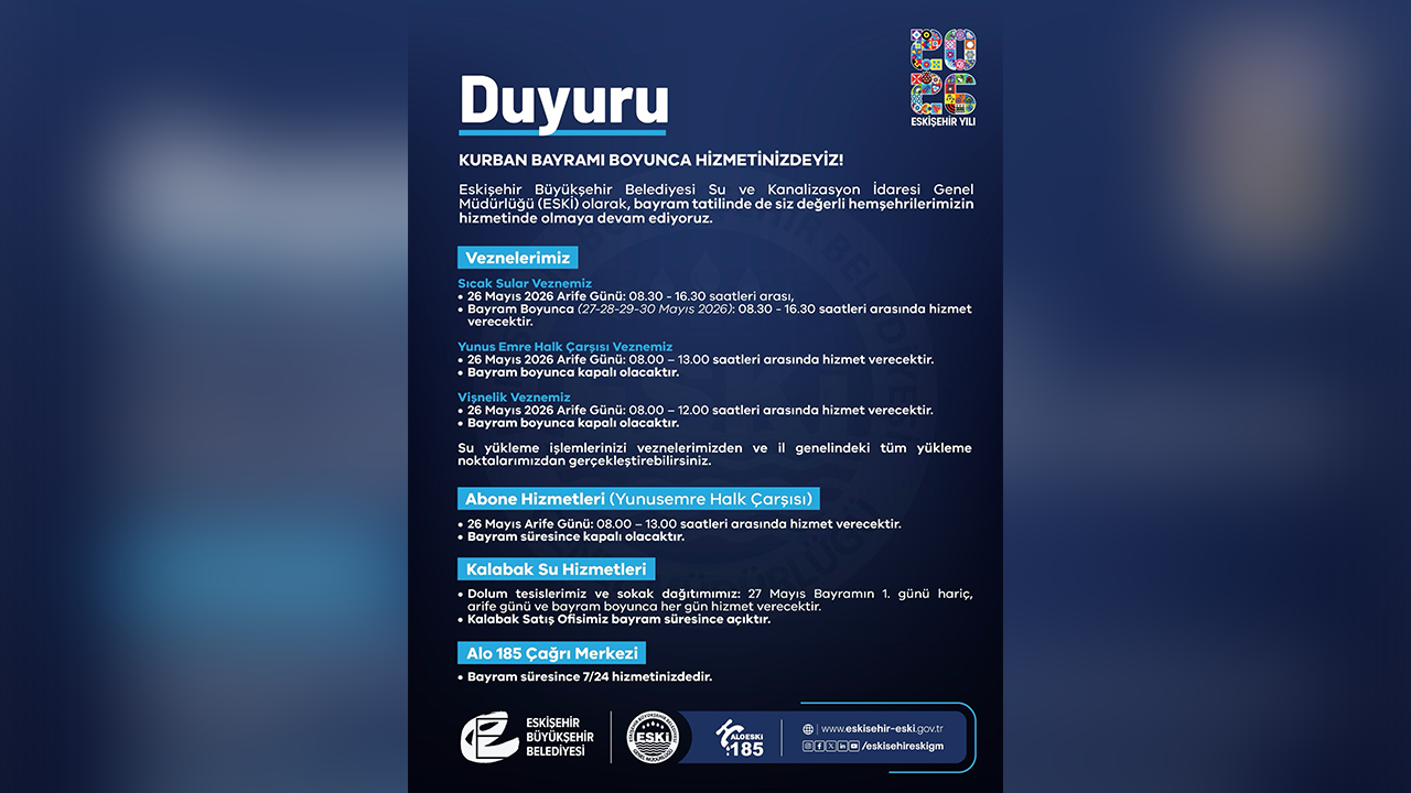 Kalabak Su Bayramda Çalişiyor Mu