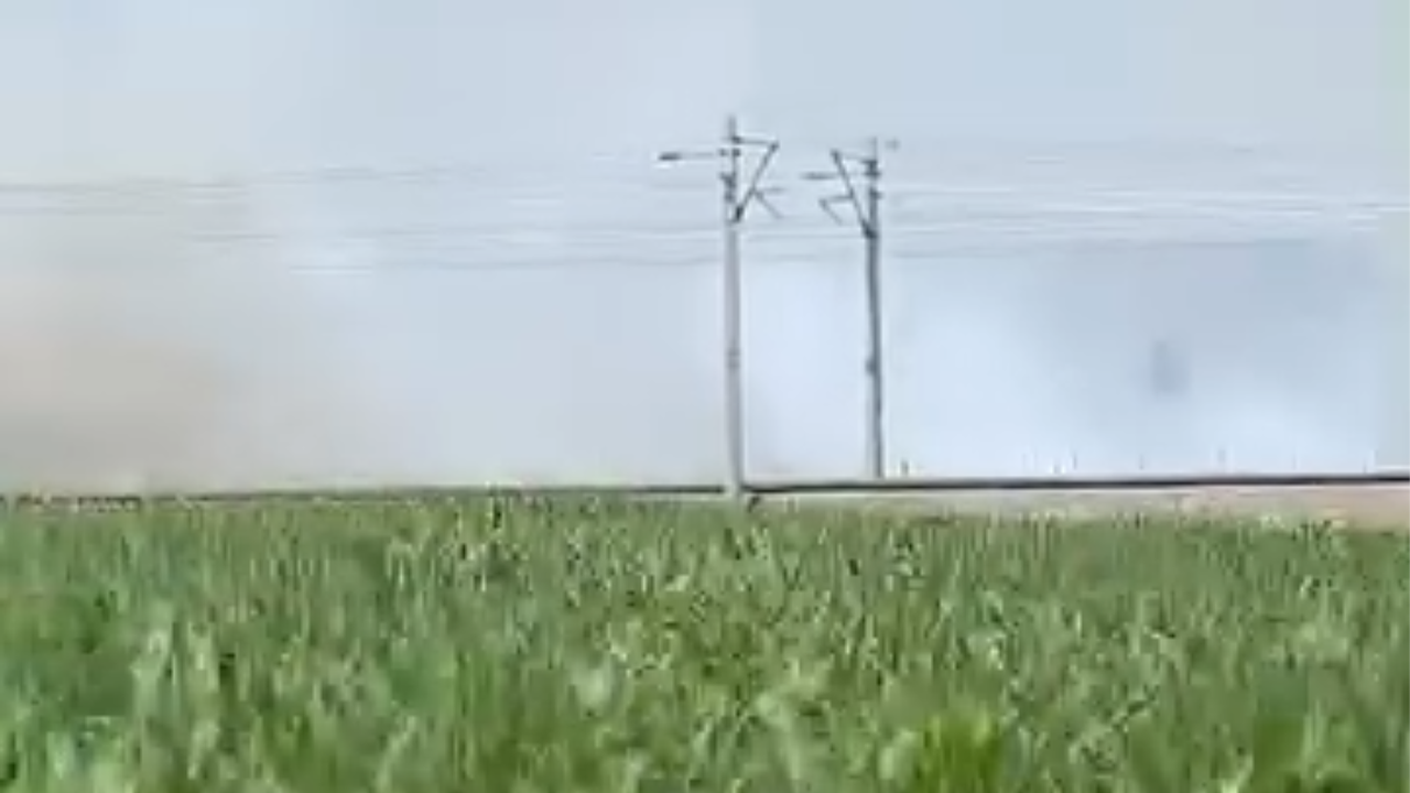 Alevler Hızla Araziyi Sardı