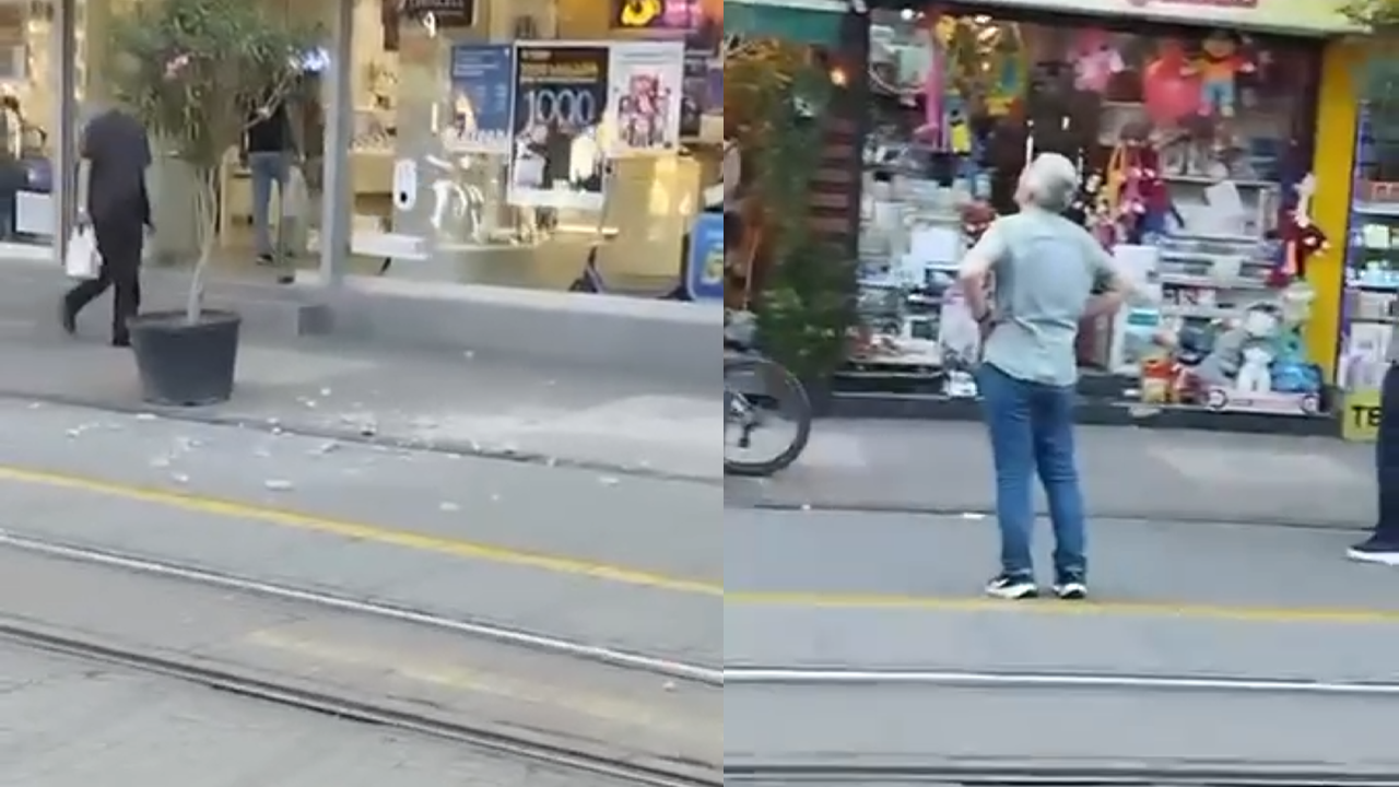 Binadan Düşen Parçalar Yola Düştü