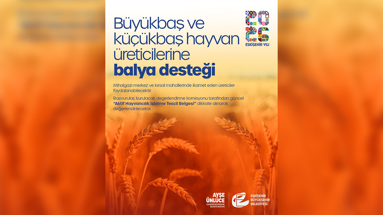 Büüykbaş Ve Küçükbaş Hayvan Üreticilerine Balya Desteği