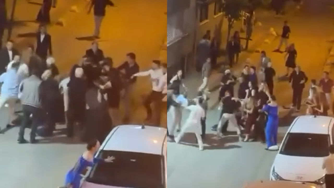 Düğünde Çıkan Kavga Sokağa Taştı