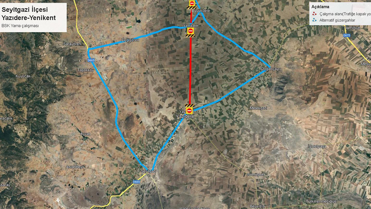 Seyitgazi Yazılıdere Yenikent Yol Çalışması